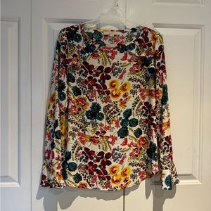 Loft size small Floral print shirt